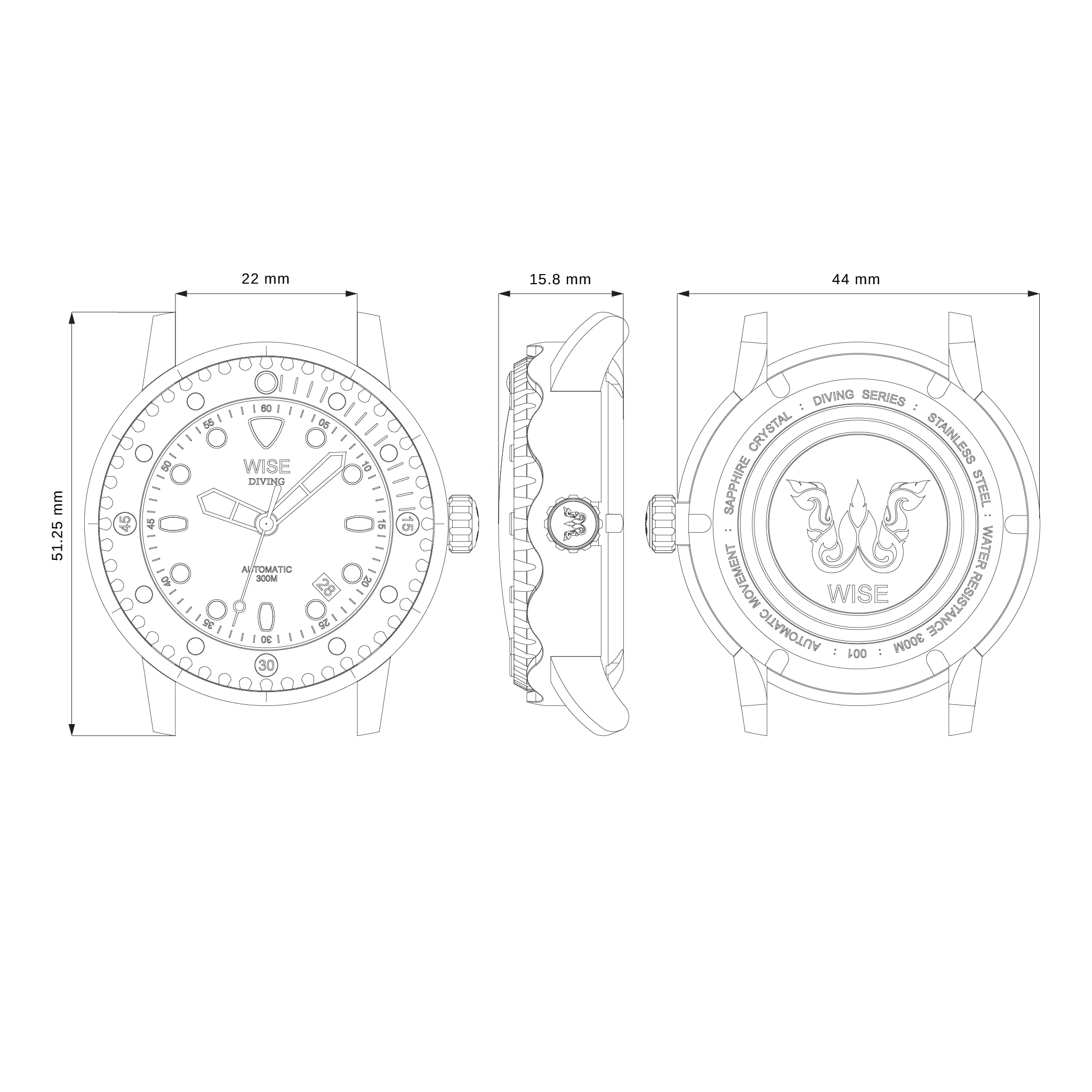 DIVING 300M. Gen 3 Titanium DTB431 - Image 4