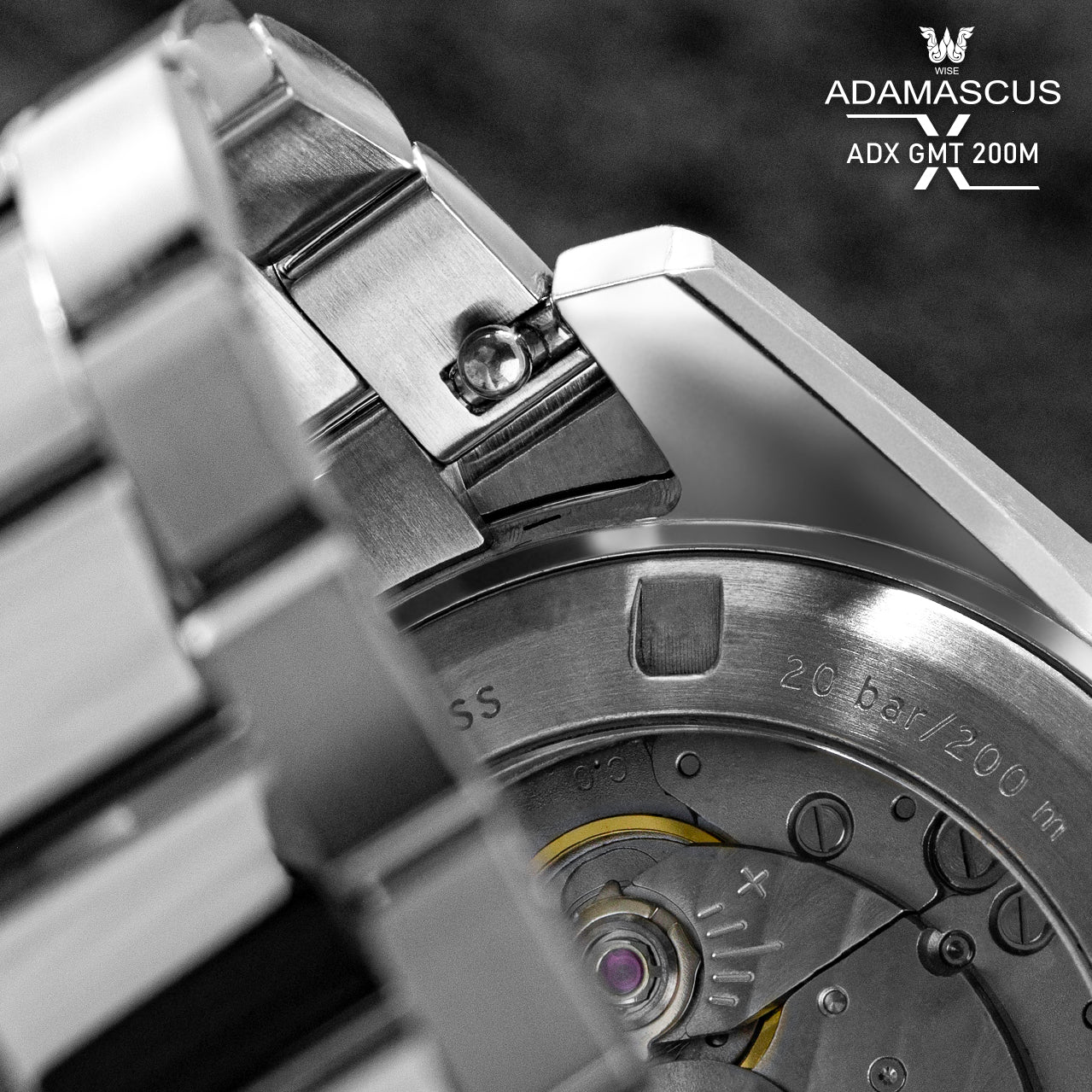 WISE ADX Bracelet Stainless steel 904L 20 mm. - Image 5
