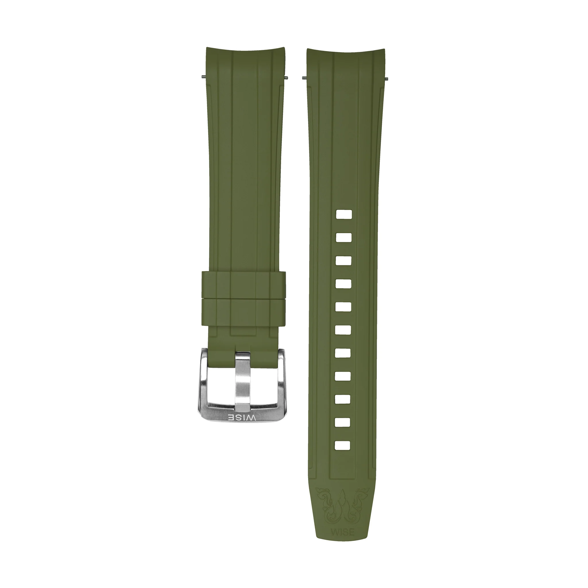 WISE HITMAN FKM Rubber Strap 20 mm. (Curved end) - Image 12